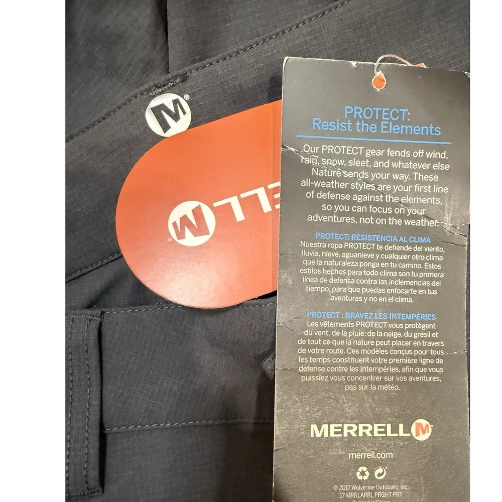 Merrell Perdida Pant Womens 6 Gray Asphalt SL Hiking Outdoor JWS23675-002 NWT - Picture 4 of 9